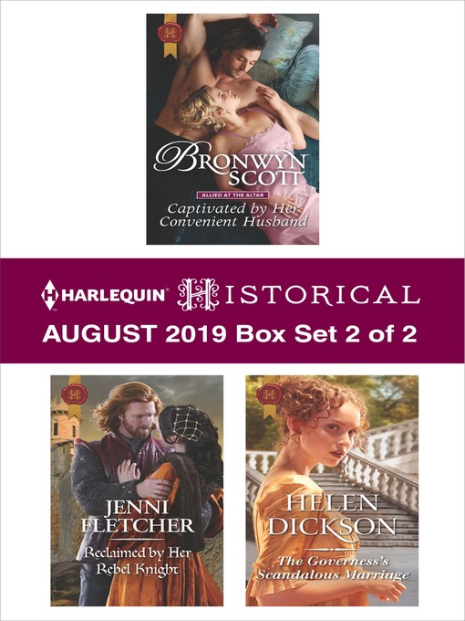 Title details for Harlequin Historical August 2019, Box Set 2 of 2 by Bronwyn Scott - Available